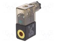 Coil for solenoid valve; IP65; 4.8W; 24VDC; A: 20.8mm; B: 29mm PNEUMAT