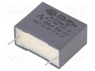 Capacitor: polypropylene; Y2; R41; 33nF; 18x7.5x13.5mm; THT; ±20% KEMET