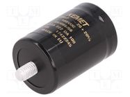 Capacitor: electrolytic; 2.2mF; 100VDC; Ø36x52mm; Pitch: 12.8mm KEMET