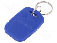 RFID pendant; plastic; blue; 125kHz; 8BROM SYSTEM 7 SECURITY