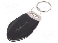 RFID pendant; NTAG2; laser printed code in 8H10D format; black SYSTEM 7 SECURITY
