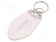 RFID pendant; metal,plastic; white; 125kHz; 8BROM SYSTEM 7 SECURITY