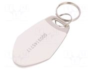 RFID pendant; metal,plastic; white; 125kHz; 8BROM SYSTEM 7 SECURITY