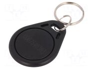 RFID pendant; plastic; black; 125kHz; 8BROM SYSTEM 7 SECURITY