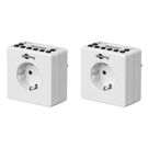 Set of 2, Digital Timer, white - easy-to-use digital time switch
