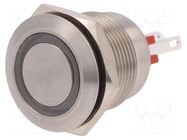 Switch: vandal resistant; Pos: 2; SPST-NO; 0.05A/24VDC; IP66; red BULGIN