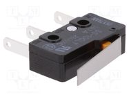 Microswitch SNAP ACTION; 10A/250VAC; with lever; SPDT; ON-(ON) OMRON Electronic Components