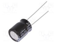 Capacitor: electrolytic; THT; 470uF; 25VDC; Ø10x12.5mm; Pitch: 5mm NICHICON