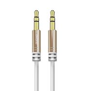 Dudao long stretchable cable AUX mini jack 3.5mm spring 150cm white (L12 white), Dudao