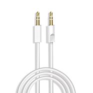 Dudao cable AUX mini jack 3.5mm 1m 3 pole stereo white (L12S white), Dudao