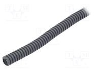 Protective tube; Size: 16; PVC; dark grey; L: 25m; -25÷60°C; 750N PAWBOL