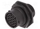 Connector: circular; socket; for panel mounting,front side nut AMPHENOL