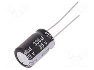 Capacitor: electrolytic; THT; 330uF; 35VDC; Ø10x16mm; Pitch: 5mm PANASONIC
