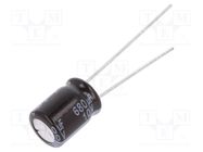 Capacitor: electrolytic; low ESR; THT; 680uF; 10VDC; Ø8x11.5mm PANASONIC