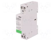 Contactor: 2-pole installation; 32A; 24VAC; NC + NO; IKA ISKRA