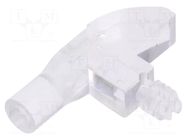 Fiber for LED; Ø3mm; No.of mod: 1; round; Front: flat MENTOR