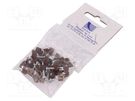 Holder; brown; on round cable; 25pcs; with a nail; 3mm PAWBOL