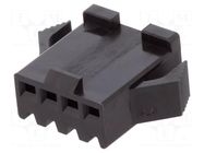 Connector: wire-wire; plug; female; PIN: 4; SM; for cable; 2.5mm JST
