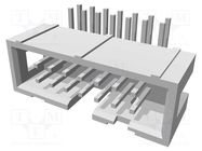 Connector: IDC; socket; male; PIN: 14; angled 90°; THT; 1.27mm HARTING