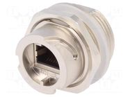 Coupler; PIN: 8; Cat: 5e; shielded; 8p8c; RJ45 socket,both sides CONEC