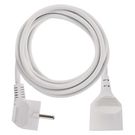 Extension Cord 3m / 1 socket / white / PVC / 1 mm2, EMOS