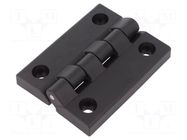 Hinge; Width: 80mm; technopolymer PA; black; H: 102mm ELESA+GANTER