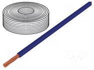 Wire; LifY; 1x4mm2; stranded; Cu; PVC; blue; 450V,750V; -15÷80°C HELUKABEL