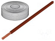 Wire; LifY; 1x0.14mm2; stranded; Cu; PVC; brown; 300V; -15÷80°C HELUKABEL