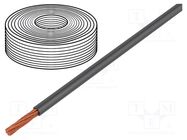 Wire; LifY; 1x0.1mm2; stranded; Cu; PVC; grey; 300V; -15÷80°C HELUKABEL