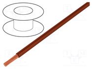 Wire; H05V-K,LgY; stranded; Cu; 0.5mm2; PVC; brown; 300V,500V; 100m BQ CABLE