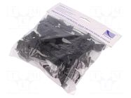 Cable strap clip; black; L: 100mm; 25pcs; UP-30; Ø: 30mm PAWBOL