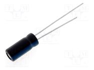 Capacitor: electrolytic; THT; 10uF; 250VDC; Ø10x12.5mm; Pitch: 5mm SAMWHA