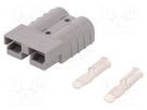 Plug; wire-wire; SB50; hermaphrodite; PIN: 2; for cable; crimped ANDERSON POWER PRODUCTS