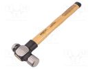 Hammer; Weight: 900g; steel; wood (nut); with round head BAHCO