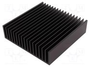 Heatsink: extruded; grilled; black; L: 150mm; W: 150mm; H: 40mm; 1K/W FISCHER ELEKTRONIK