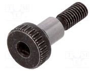 Shoulder screw; steel; M3; 0.5; Thread len: 7mm; hex key; HEX 2mm ELESA+GANTER