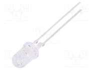 LED; 5mm; green; 15°; Front: convex; 2.8÷3.6V; No.of term: 2; 15÷18lm OPTOSUPPLY