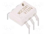 Optotriac; 4.17kV; zero voltage crossing driver; DIP6; Ch: 1 ONSEMI
