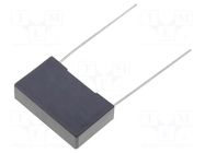 Capacitor: polypropylene; X2; R46; 100nF; 18x5x11mm; THT; ±10%; 15mm KEMET