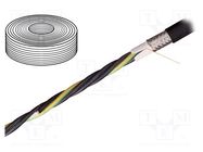 Wire: motor; chainflex® CF38; 4G1.5mm2; black; stranded; Cu; 9.5mm IGUS