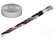 Wire: test lead cable; chainflex® CF211; 3x2x0.25mm2; green; PVC IGUS