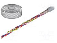 Wire: data transmission; chainflex® CF211; 3x2x0.5mm2; grey; Cu IGUS