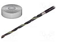 Wire: control cable; chainflex® CF881; 2x1.5mm2; black; stranded IGUS