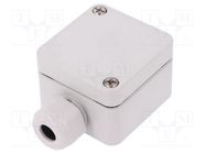 Enclosure: junction box; X: 50mm; Y: 52mm; Z: 35mm; polycarbonate SPELSBERG