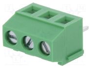 PCB terminal block; angled 90°; 3.81mm; ways: 3; on PCBs; 1.5mm2 DEGSON ELECTRONICS