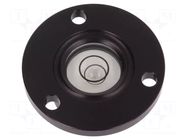 Spirit level; mounting flange, for inserting; H: 15mm; aluminium ELESA+GANTER