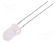 LED; red; 5mm; 250÷400mcd; 15°; Front: convex; 1.7÷2.5VDC FORYARD