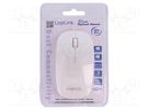 Optical mouse; white; USB; wired; No.of butt: 3 LOGILINK