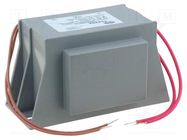 Transformer: mains; 35VA; 230VAC; 17V; 2.06A; Leads: leads 200mm INDEL