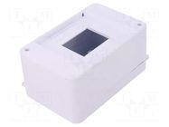 Enclosure: for modular components; IP30; white; No.of mod: 4; ABS PAWBOL